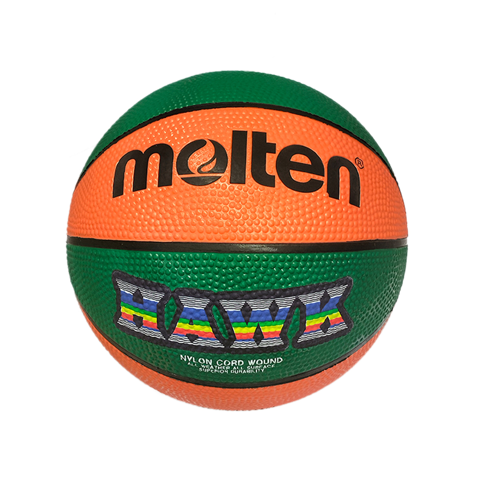 MOLTEN BC3R-HAWK3 MINI BASKETBALL SIZE 3 (ORANGE/GREEN)