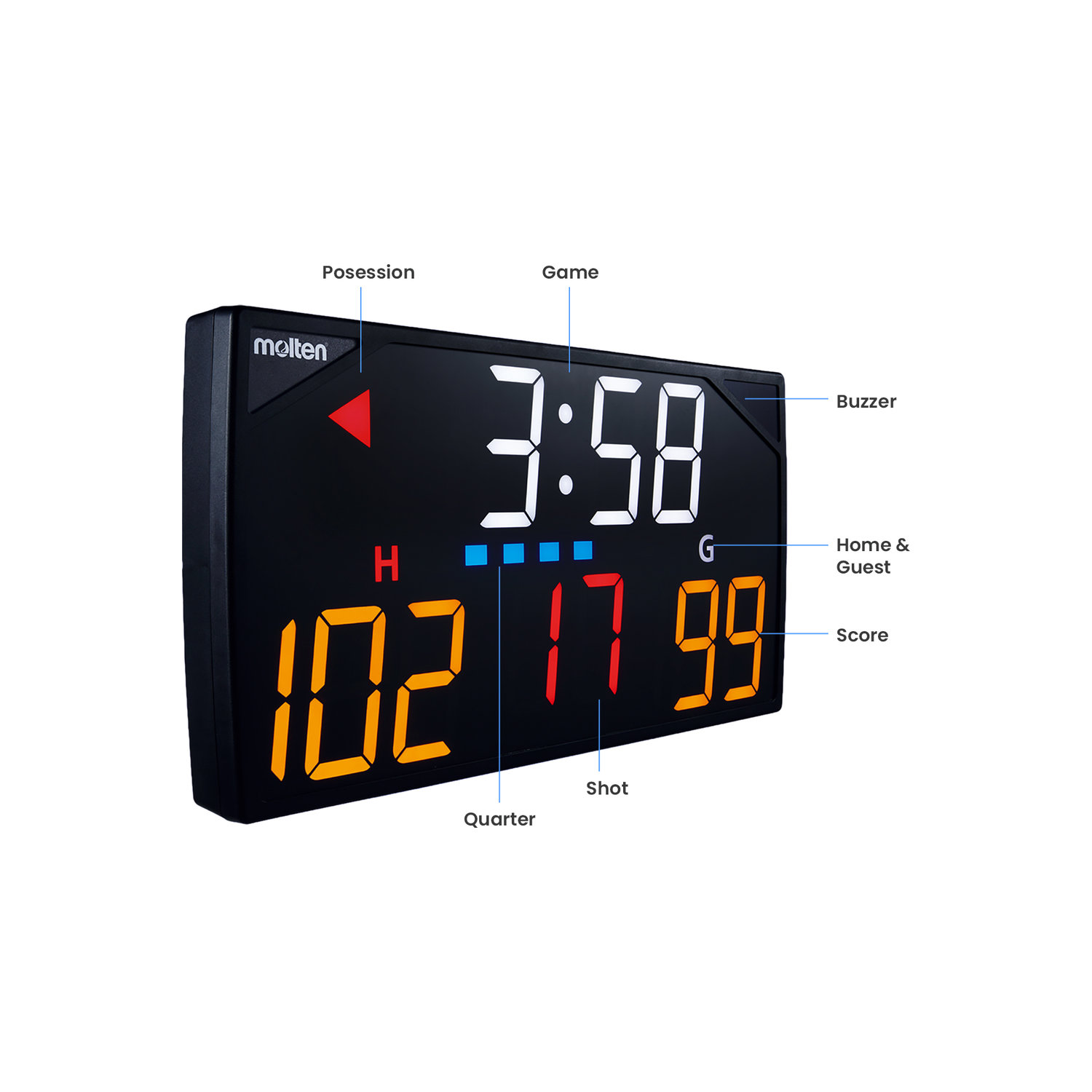 UX0110-PH Multi-Function Tabletop Digital Scoreboard